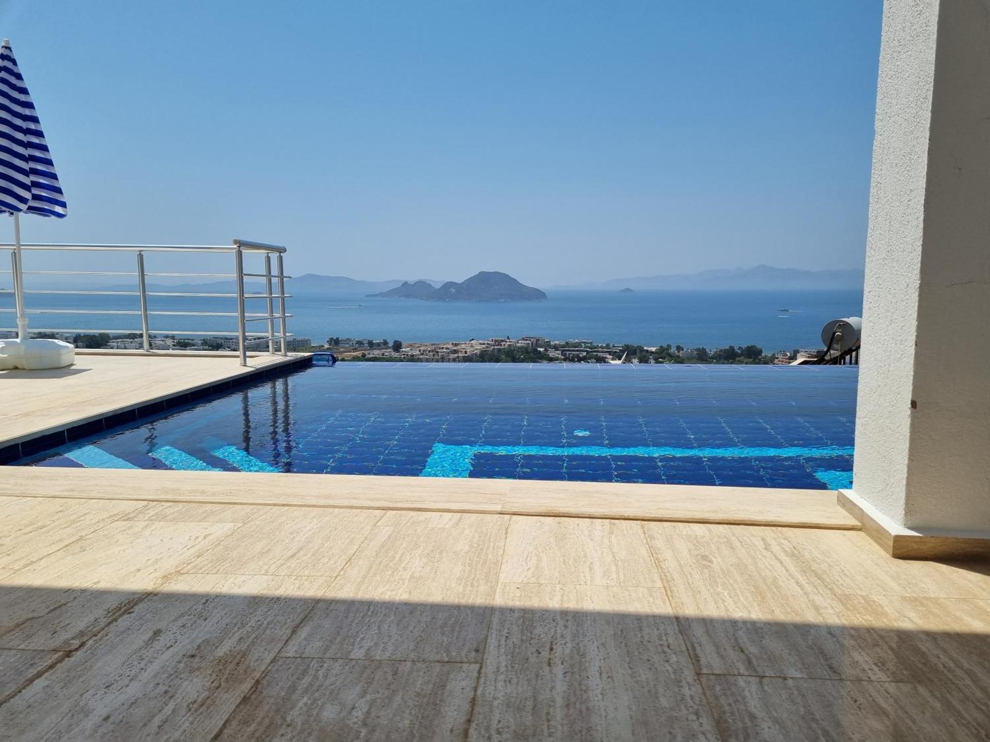 Bodrum Eason Villa & House 350M2 Full Sea View With Private Infinity Pool Luaran gambar