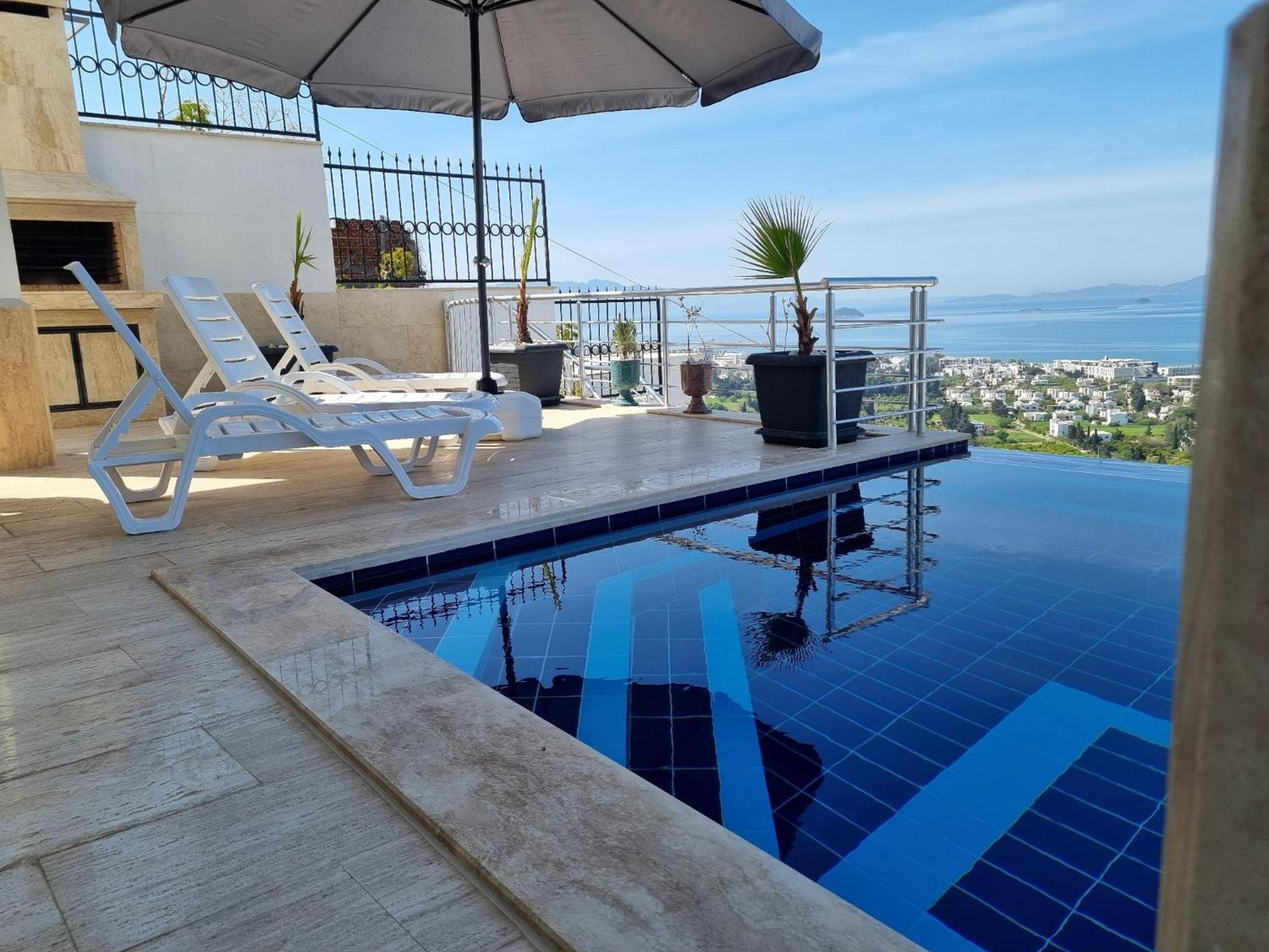 Bodrum Eason Villa & House 350M2 Full Sea View With Private Infinity Pool Luaran gambar
