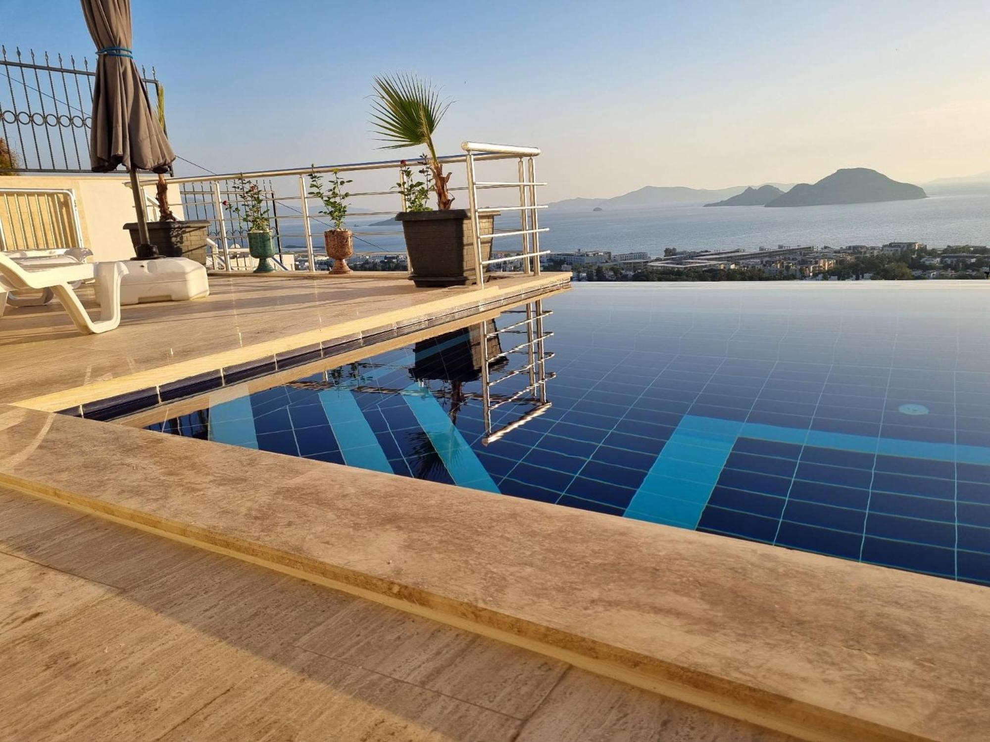 Bodrum Eason Villa & House 350M2 Full Sea View With Private Infinity Pool Luaran gambar