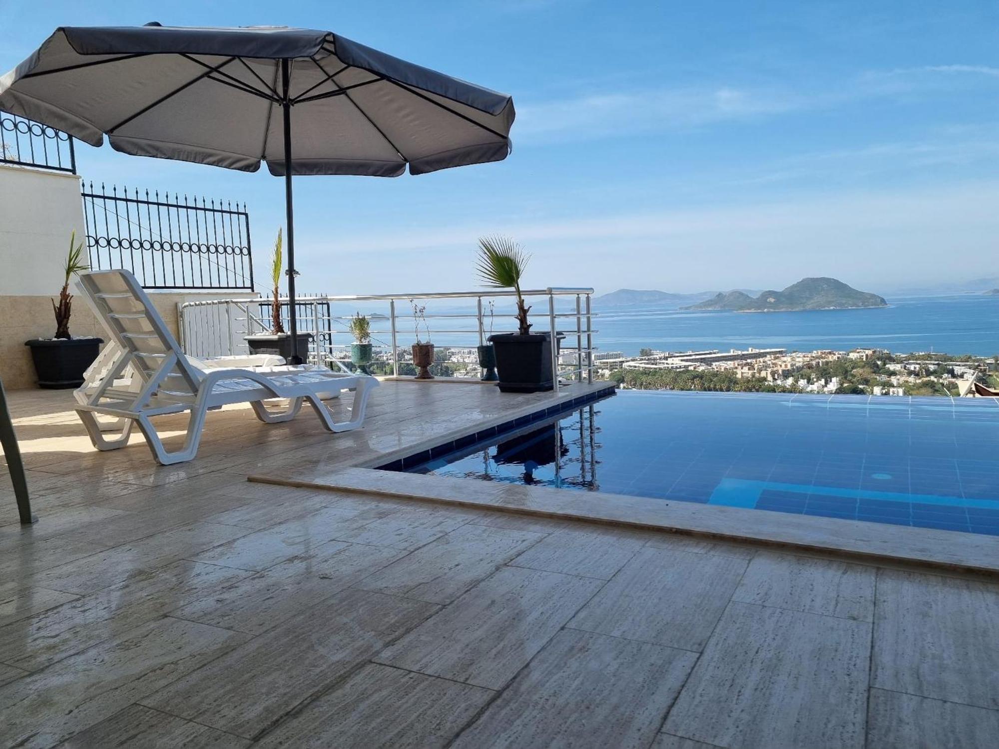 Bodrum Eason Villa & House 350M2 Full Sea View With Private Infinity Pool Luaran gambar