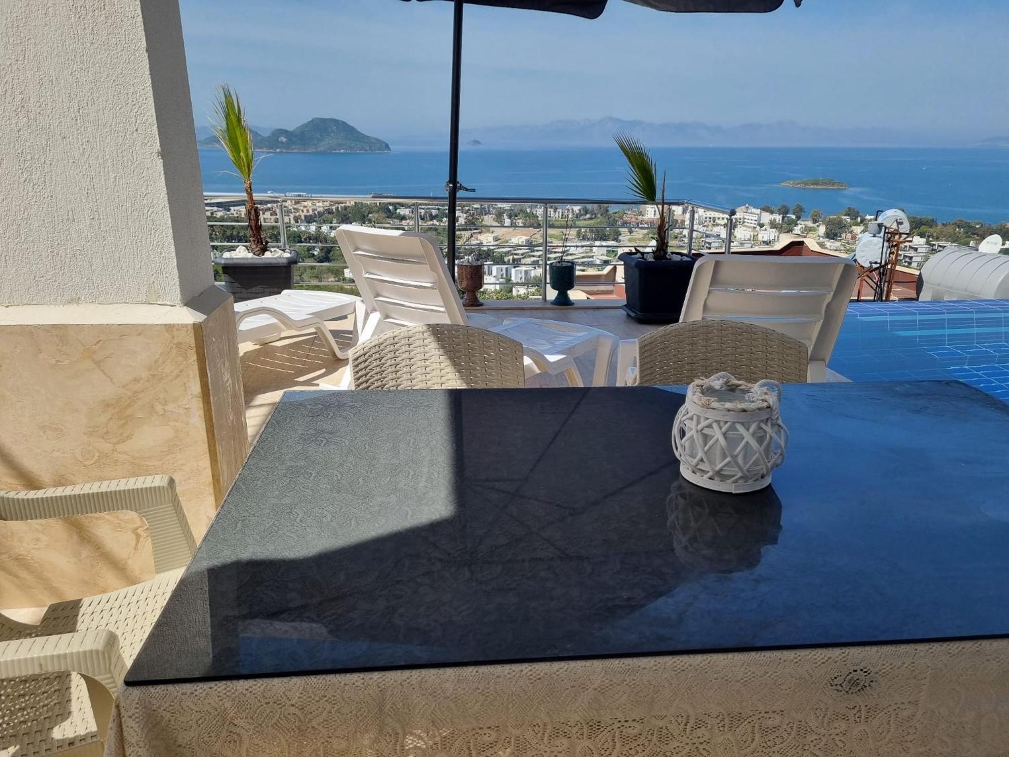 Bodrum Eason Villa & House 350M2 Full Sea View With Private Infinity Pool Luaran gambar